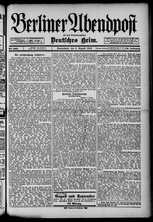 Berliner Abendpost vom 08.08.1896