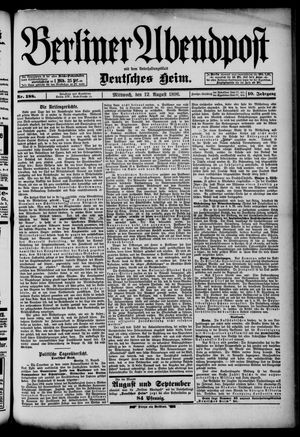 Berliner Abendpost vom 12.08.1896