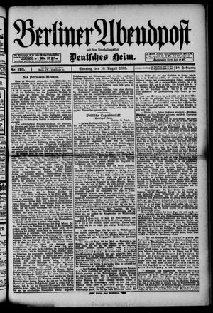 Berliner Abendpost vom 16.08.1896