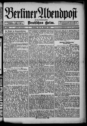 Berliner Abendpost vom 18.08.1896