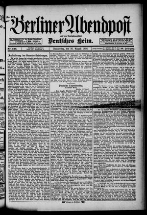 Berliner Abendpost vom 20.08.1896
