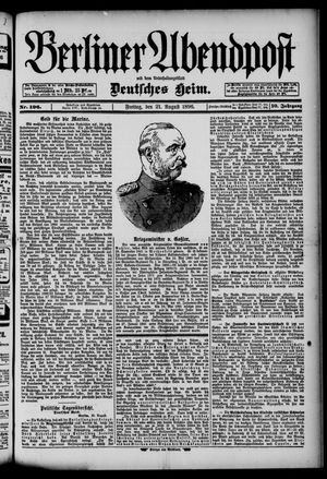 Berliner Abendpost vom 21.08.1896