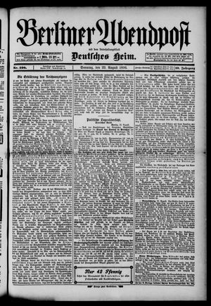 Berliner Abendpost vom 23.08.1896