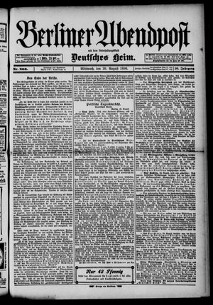 Berliner Abendpost vom 26.08.1896