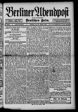 Berliner Abendpost vom 30.08.1896