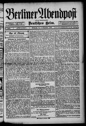 Berliner Abendpost vom 02.09.1896