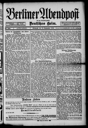 Berliner Abendpost vom 16.09.1896