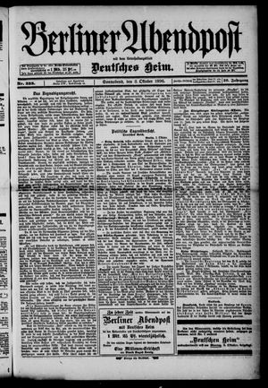 Berliner Abendpost vom 03.10.1896
