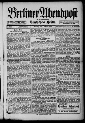 Berliner Abendpost on Oct 4, 1896