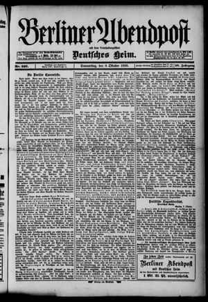 Berliner Abendpost vom 08.10.1896