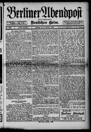 Berliner Abendpost vom 09.10.1896