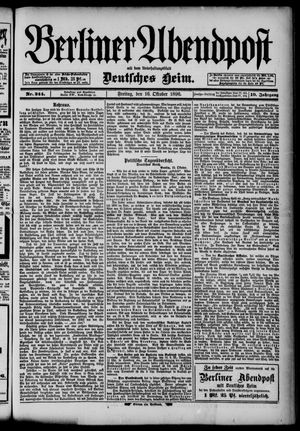 Berliner Abendpost vom 16.10.1896