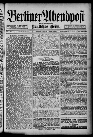Berliner Abendpost vom 28.10.1896
