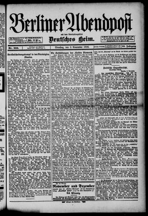 Berliner Abendpost vom 03.11.1896