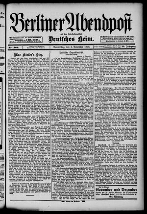 Berliner Abendpost vom 05.11.1896