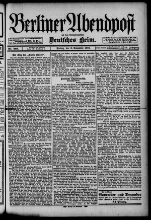 Berliner Abendpost on Nov 6, 1896