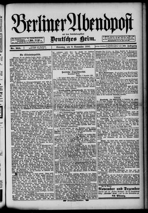 Berliner Abendpost vom 08.11.1896