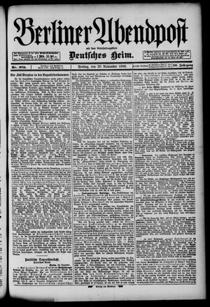 Berliner Abendpost vom 20.11.1896