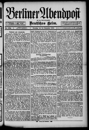 Berliner Abendpost vom 24.11.1896