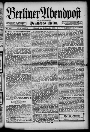 Berliner Abendpost vom 25.11.1896