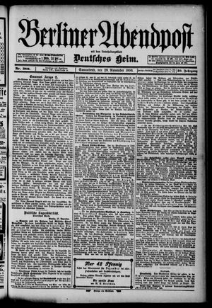 Berliner Abendpost vom 28.11.1896