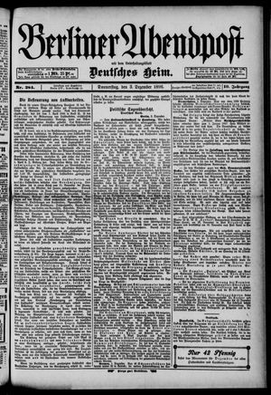 Berliner Abendpost vom 03.12.1896