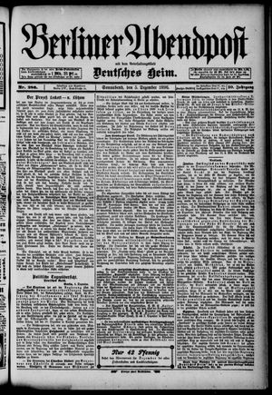 Berliner Abendpost vom 05.12.1896