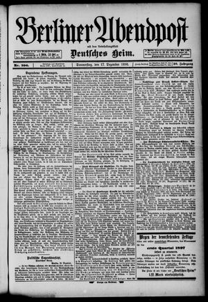 Berliner Abendpost on Dec 17, 1896
