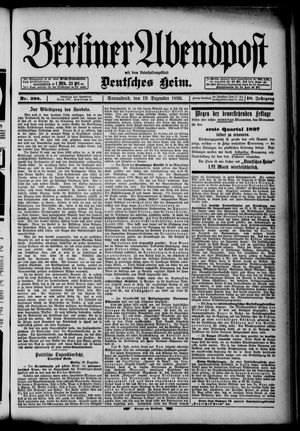 Berliner Abendpost vom 19.12.1896