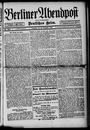 Berliner Abendpost on Dec 20, 1896