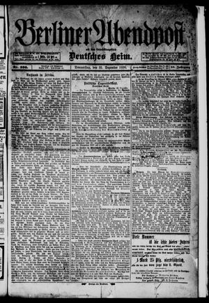 Berliner Abendpost vom 31.12.1896