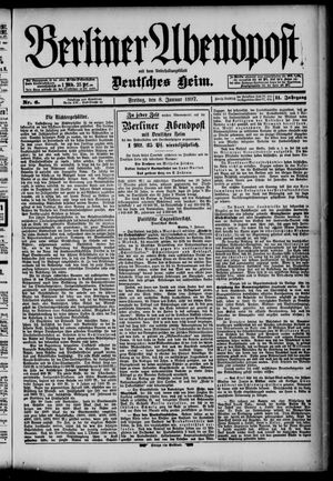 Berliner Abendpost vom 08.01.1897