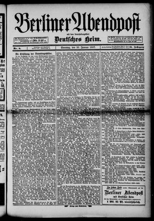 Berliner Abendpost vom 10.01.1897