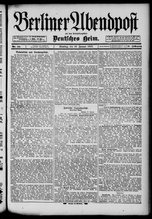 Berliner Abendpost vom 19.01.1897