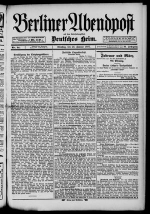 Berliner Abendpost vom 26.01.1897