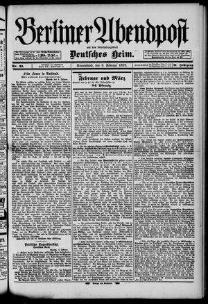 Berliner Abendpost on Feb 6, 1897