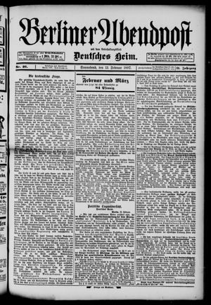 Berliner Abendpost vom 13.02.1897