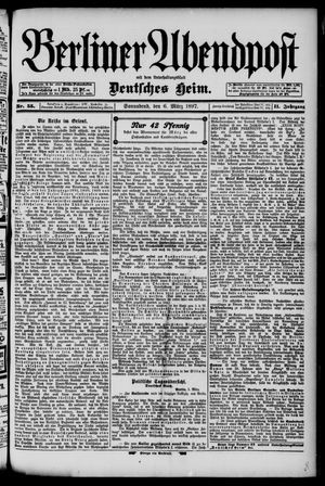 Berliner Abendpost vom 06.03.1897