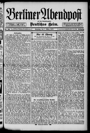 Berliner Abendpost on Mar 7, 1897