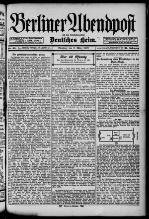 Berliner Abendpost vom 09.03.1897