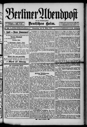 Berliner Abendpost vom 18.03.1897