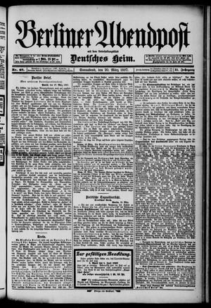 Berliner Abendpost on Mar 20, 1897