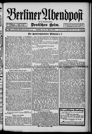 Berliner Abendpost vom 23.03.1897
