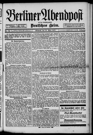 Berliner Abendpost vom 24.03.1897