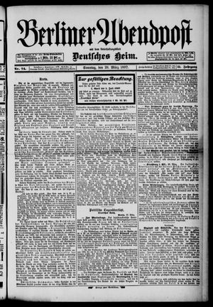 Berliner Abendpost vom 28.03.1897