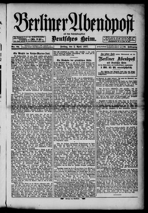 Berliner Abendpost vom 02.04.1897