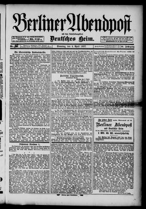 Berliner Abendpost vom 04.04.1897