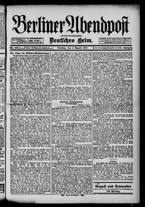 Berliner Abendpost vom 03.08.1897