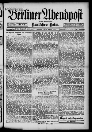Berliner Abendpost vom 04.08.1897