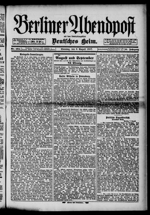 Berliner Abendpost vom 08.08.1897